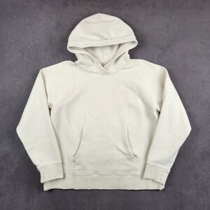 Lululemon Loungeful Hoodie Womens 12 Cream Off-White Pullover Sweatshirt LW3FCDS